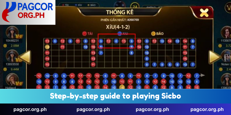 Step-by-step guide to playing Sicbo