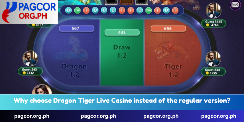 Why choose Dragon Tiger Live Casino instead of the regular version?