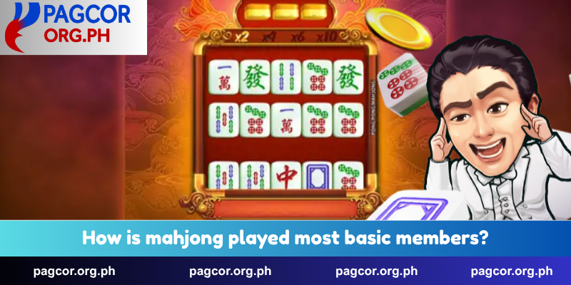 How is mahjong played most basic members?